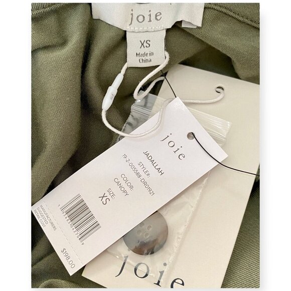 Joie Jadallah moss green ponte dress, size XS, New with tag - Picture 11 of 11